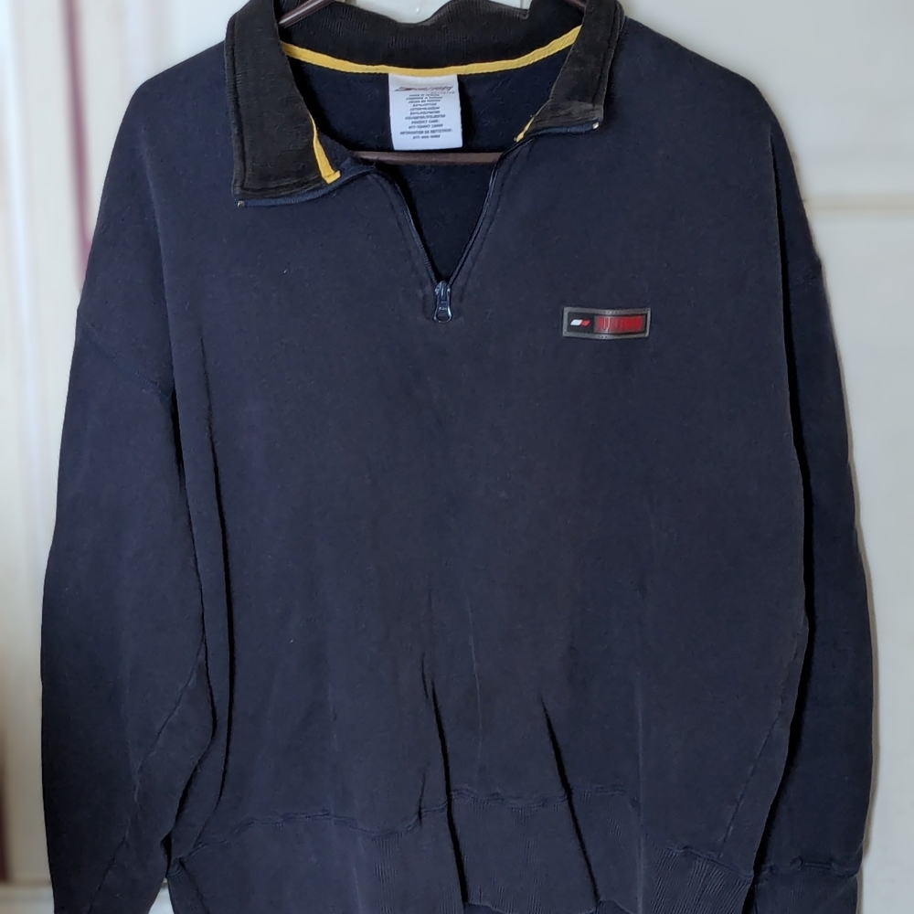Tommy Hilfiger Men's Navy Zip-Up Sweater